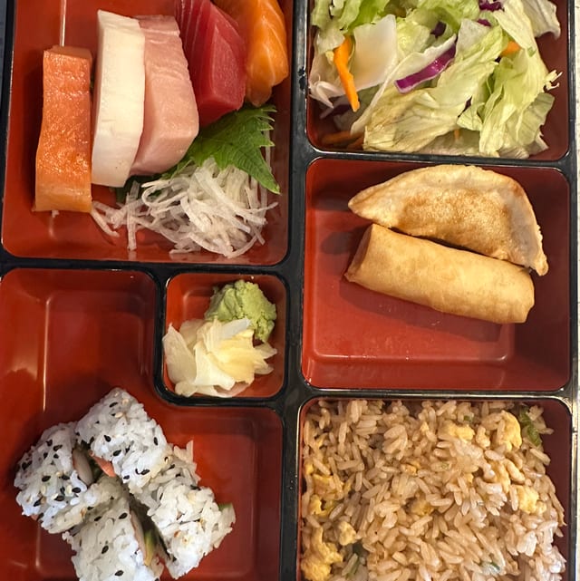 Sashimi Bento Box.