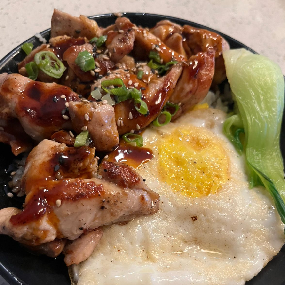 Chicken Teriyaki with Rice.