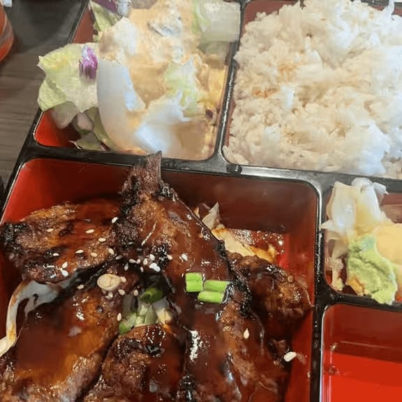 Korean BBQ Bento Box.