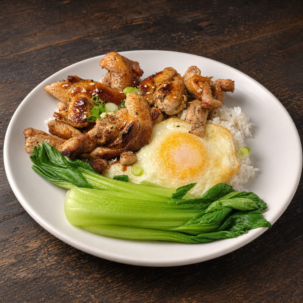 Chicken Teriyaki with Rice.