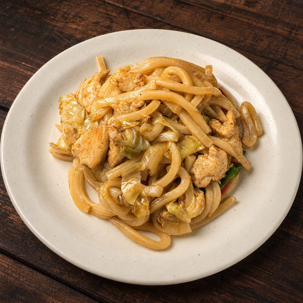 Chicken Stir Fried Udon.