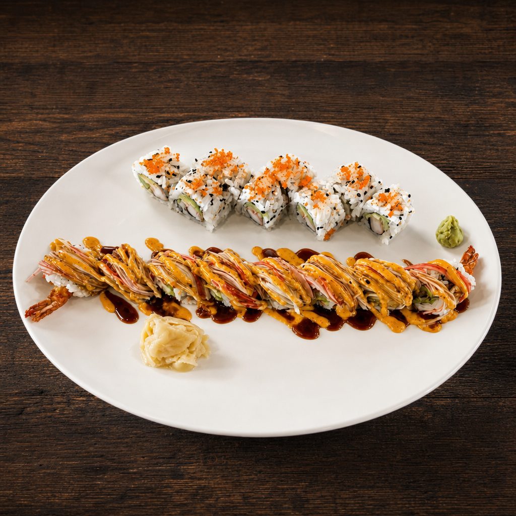 2 Sushi Rolls Combos.
