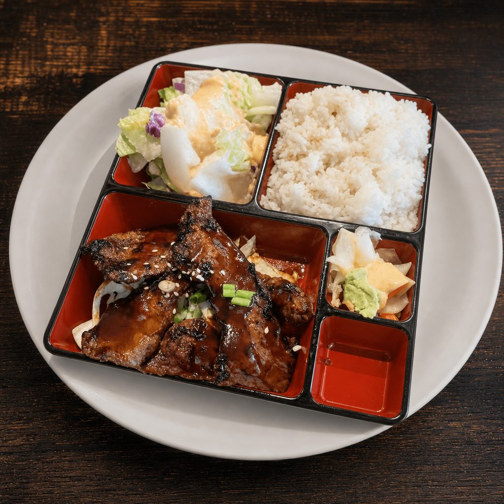 Korean BBQ Bento Box.