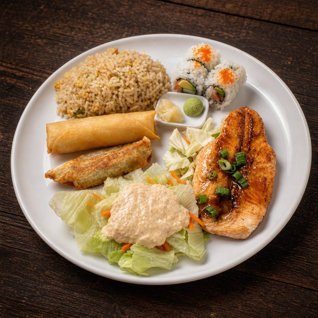 Salmon Bento Box.