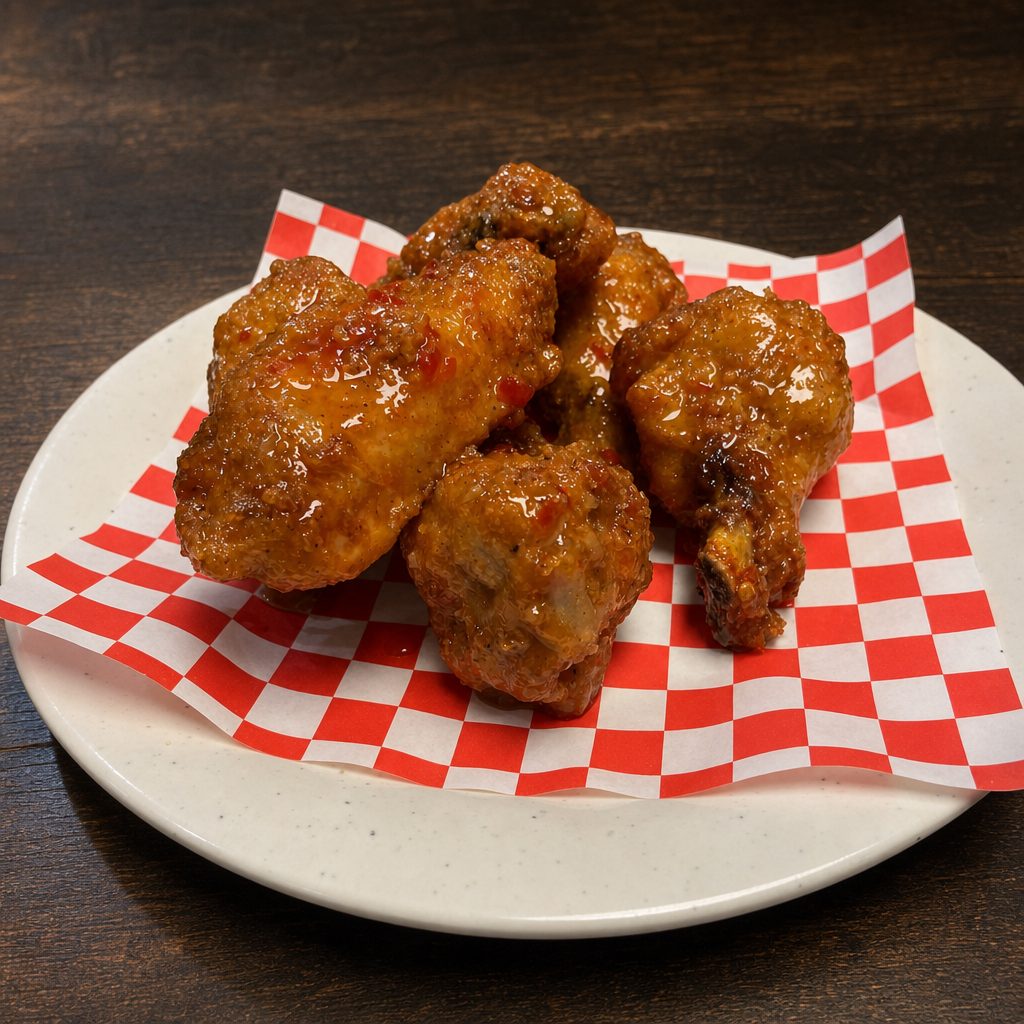 Zak'en Fried Chicken Wings.